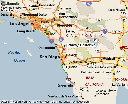Poway, CA Map