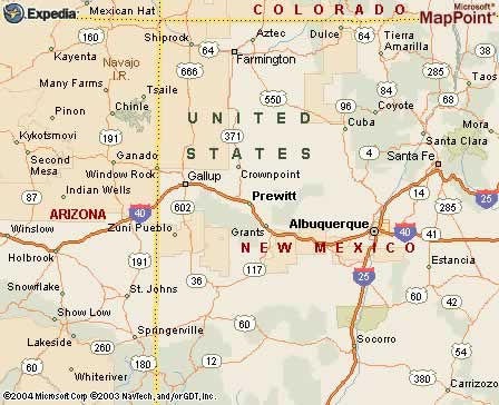 Prewitt, NM Map