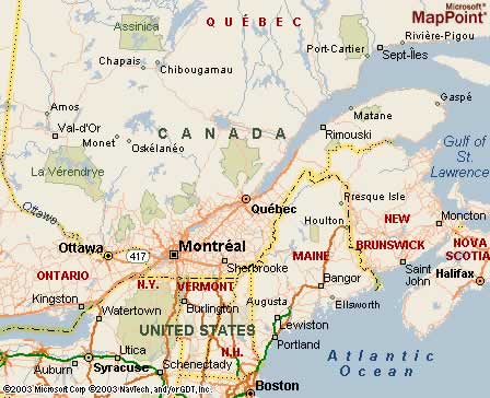 Quebec City, Quebec, Canada Map