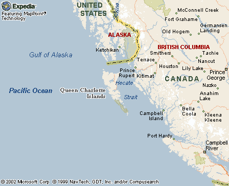 Queen Charlotte Island s Map