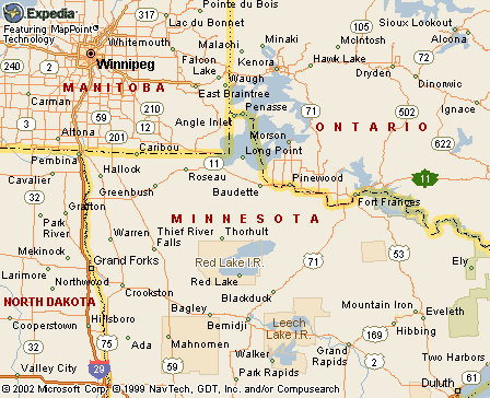 Red Lake Indian Reservation (Minnesota) Map