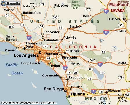 Redlands, CA Map
