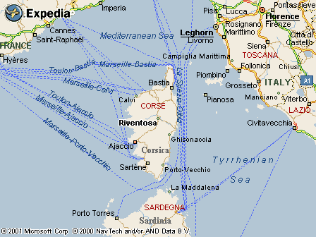 Map - RIVENTOSA, Corsica