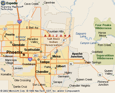Salt River Indian Reservation, NM Map