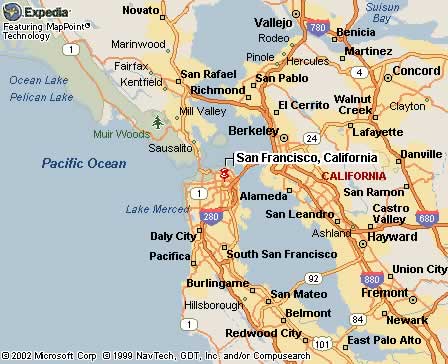 San Francisco, CA Map