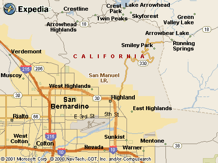 Map of San Manuel Reservation