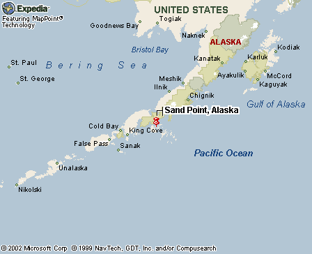 Sand Point, AK Map