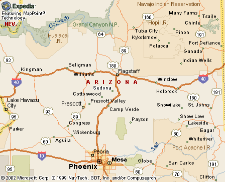 Sedona, AZ Map