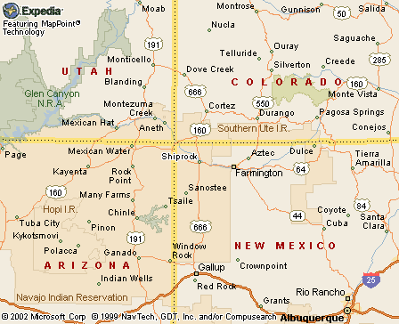Shiprock, NM Map