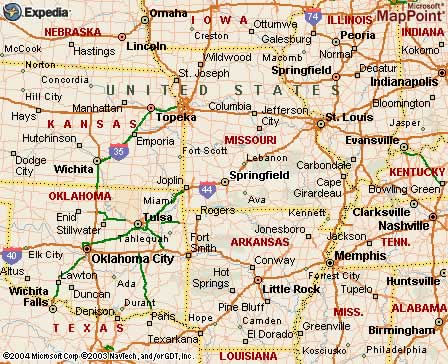Springfield, MO Map