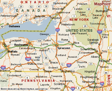 Syracuse, NY Map