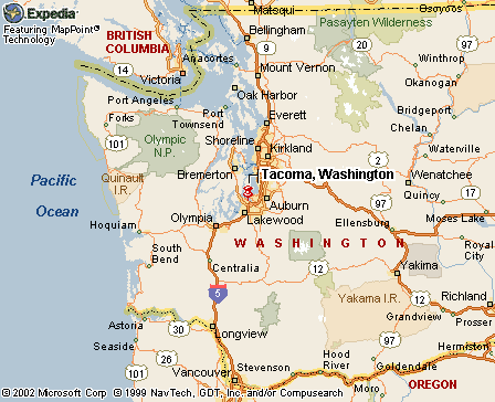 Tacoma, WA Map
