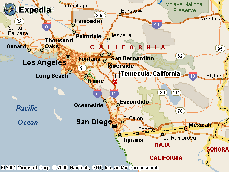 Temecula, CA Map