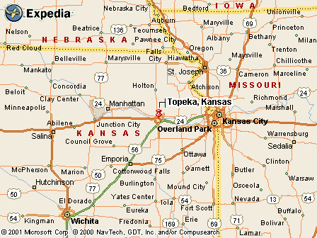 Map - Topeka, KS