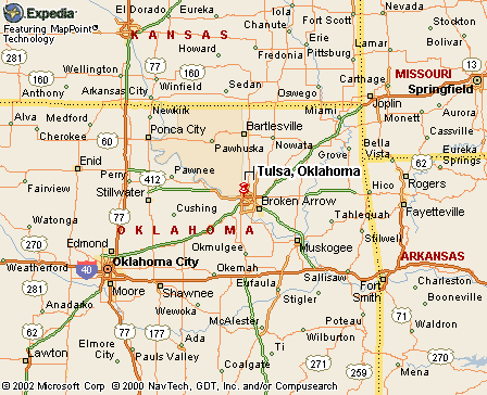 Tulsa, OK Map