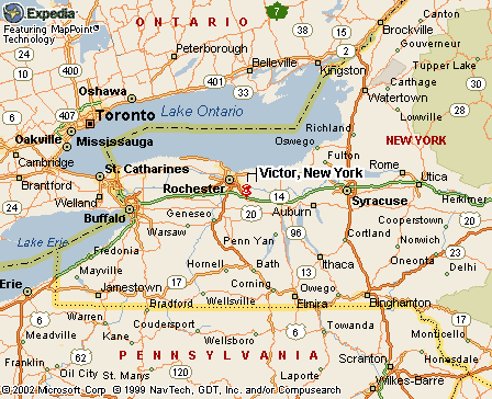 Victor, NY Map