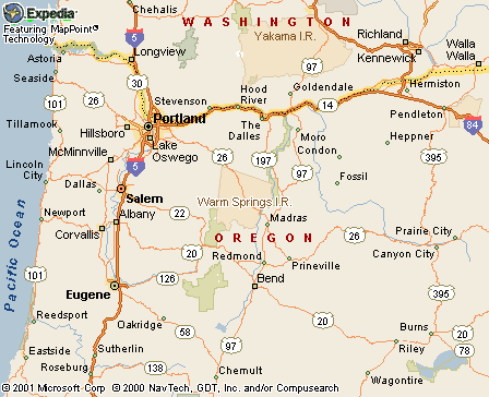 Warm Springs Map
