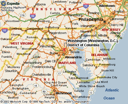 Washington, D.C. map