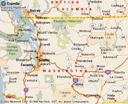 Wenatchee National Forest, WA Map
