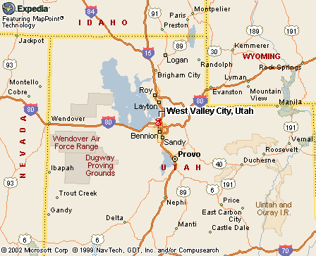 West Valley City, UT Map
