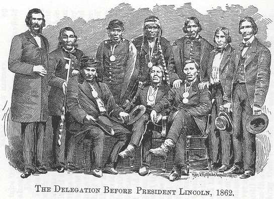 The Delegation Before President Lincoln, 1862